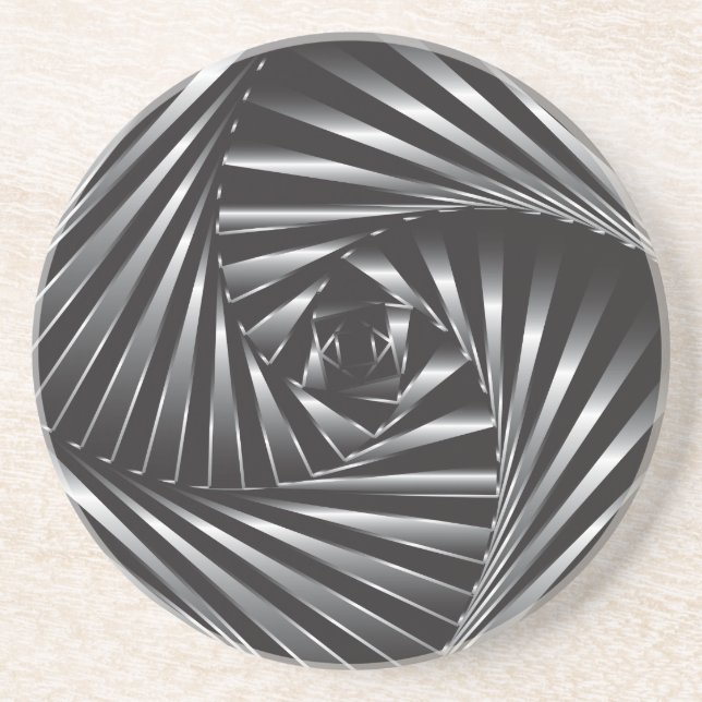 Porta-copos Torcido - Aço Negro (Frente)