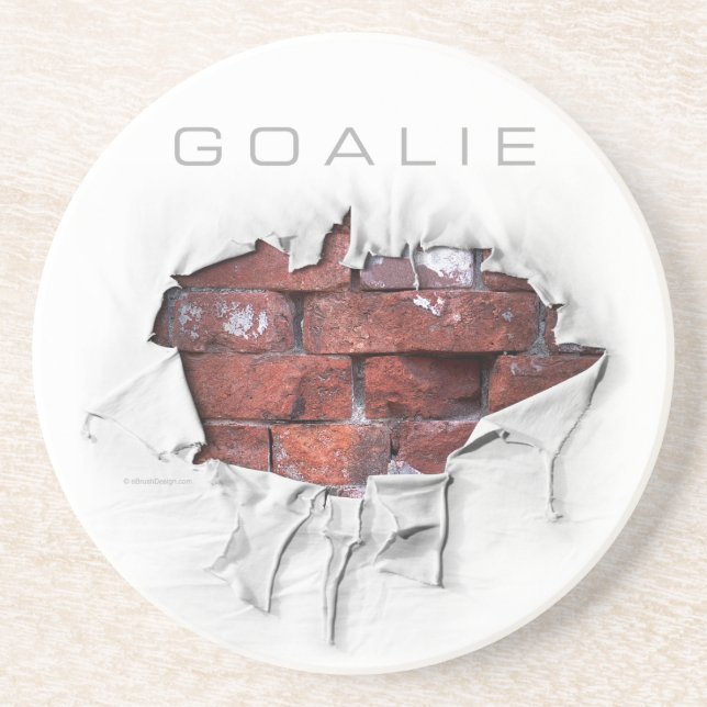 Porta-copos Torn Brick Wall Goalie (Futebol) (Frente)