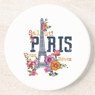 Porta-copos Torre Eiffel Paris Shirt Salut Flor Paris Fra