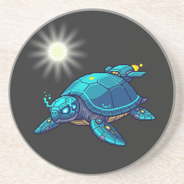 Porta-copos Tortuga Futurista (Frente)