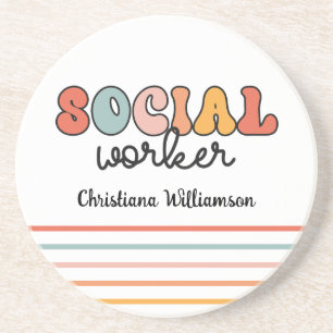 Porta-copos Trabalhador Social Retroativo Personalizado