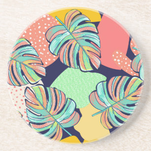 Porta-copos Trabalho de arte Tropical: Monstera Design