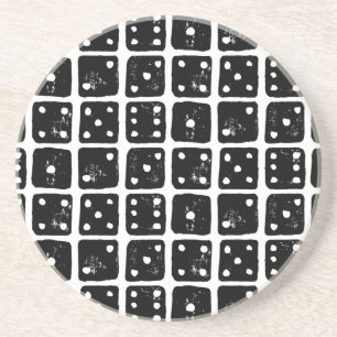 Porta-copos Traço preto e branco 1-6 Linocuto russo