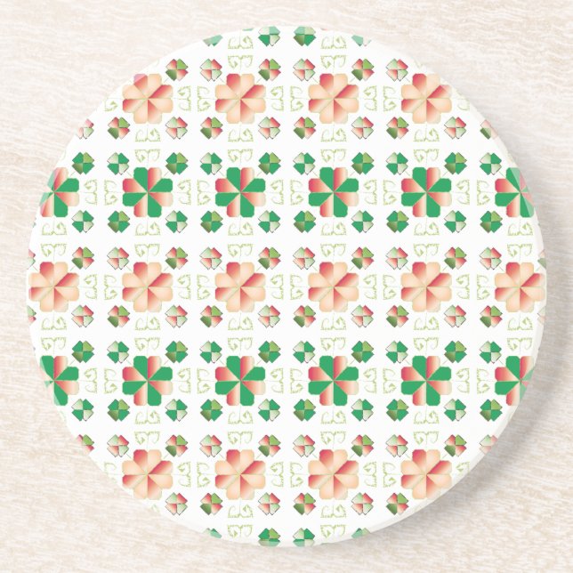 Porta-copos Traditional Latvian SUN sign geometric pattern X (Frente)