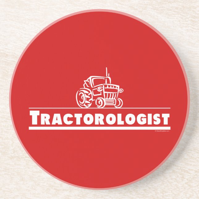 Porta-copos Trator Vermelho, Tractorologista (Frente)