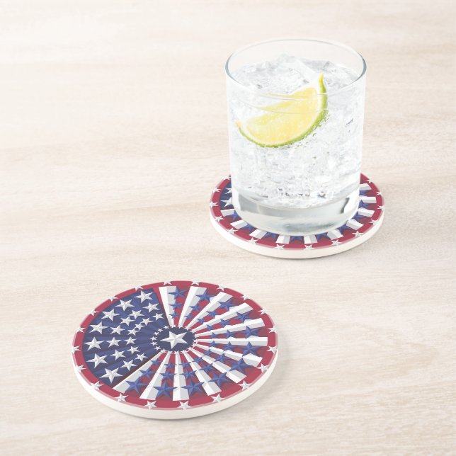 Porta-copos Travesseiro decorativo de Padrão de Sinalizador Is (Lateral)