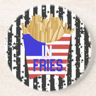 Porta-copos Travesseiro In Fries We Trust 