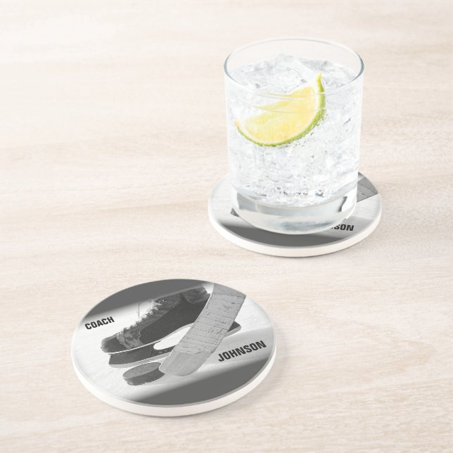 Porta-copos Treinador De Hóquei Em Gelo Obrigado (Lateral)