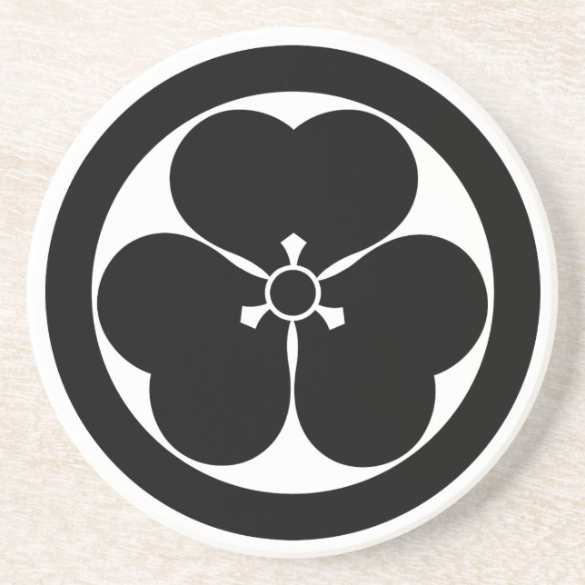 Porta-copos Trevo-azedo em círculo (Frente)