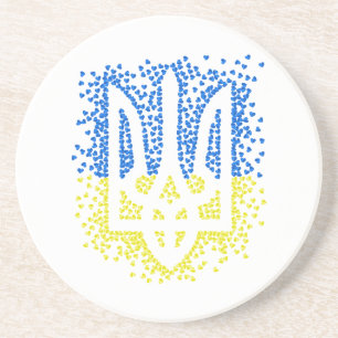 Porta-copos Tridente de emblem ucraniano trizub espalhando cor