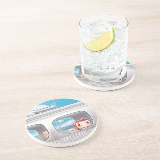 Porta-copos Trilha de Comboio com Cat (Lateral)