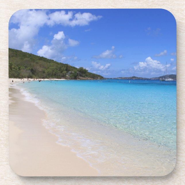 Porta copos Tropical Dream Beach Cork (Frente)