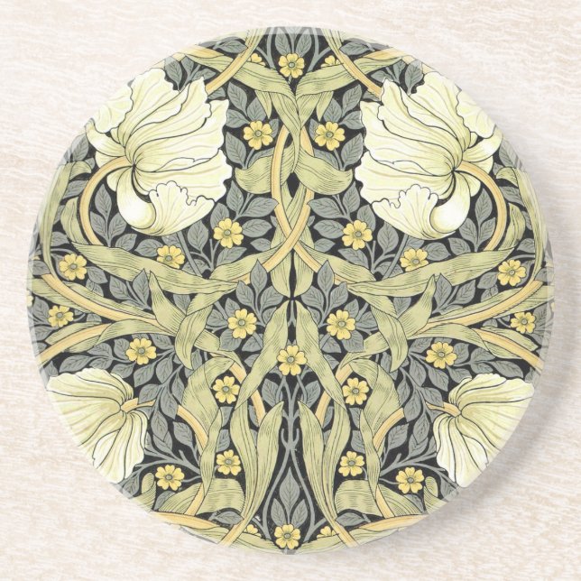 Porta-copos Tulipas Pimpernel Arte Botânica William Morris (Frente)