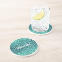 Turquesa Aqua Green Sparkle