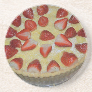 Porta-copos Um bolo de morango