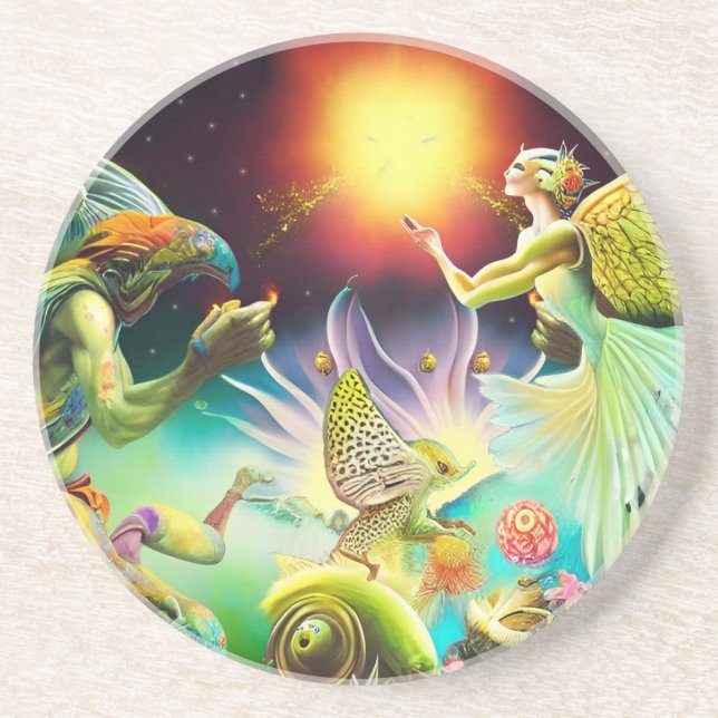 Porta-copos Um Tempo de Pintura de Óleo Recompensa (Frente)