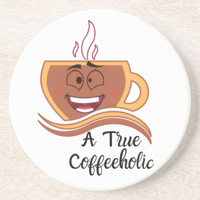Porta-copos Um Verdadeiro Cafetólico  (Frente)