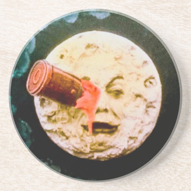 Porta-copos Uma viagem à lua (Frente)