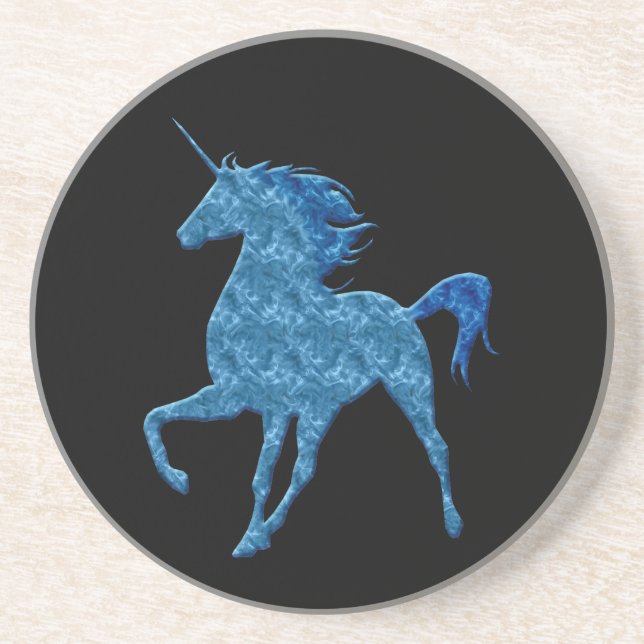 Porta copos Unicorn Blue Fire (Frente)