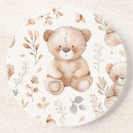 Porta-copos Urso Beige Bonito