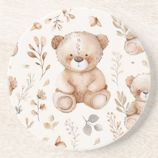 Porta-copos Urso Beige Bonito