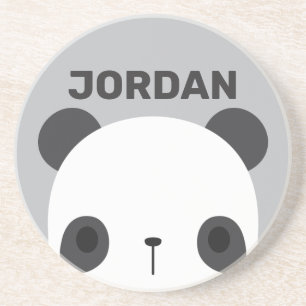 Porta-copos Urso Panda Bonito com Nome Personalizado