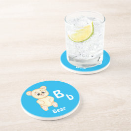 Porta-copos Urso personalizar ABC: Letra B - Adicione seu Nome