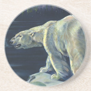 Porta-copos Urso Polar Vintage, Animais Marinhos Árcticos