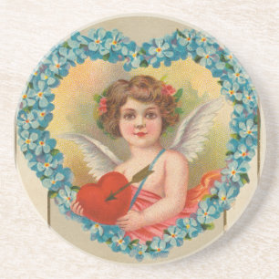 Porta-copos Valentine Antigo, Stecher Litho Company, cerca de 