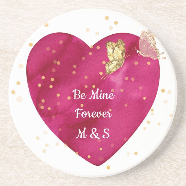 Porta-copos Valentine Heart  Coaster (Frente)