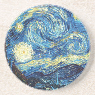 Porta-copos Van Gogh a arte 1889 do vintage da noite estrelado