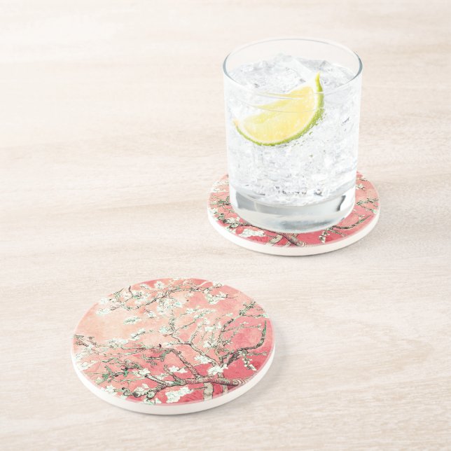 Porta-copos Van Gogh Almond Blossoms Peach (Lateral)