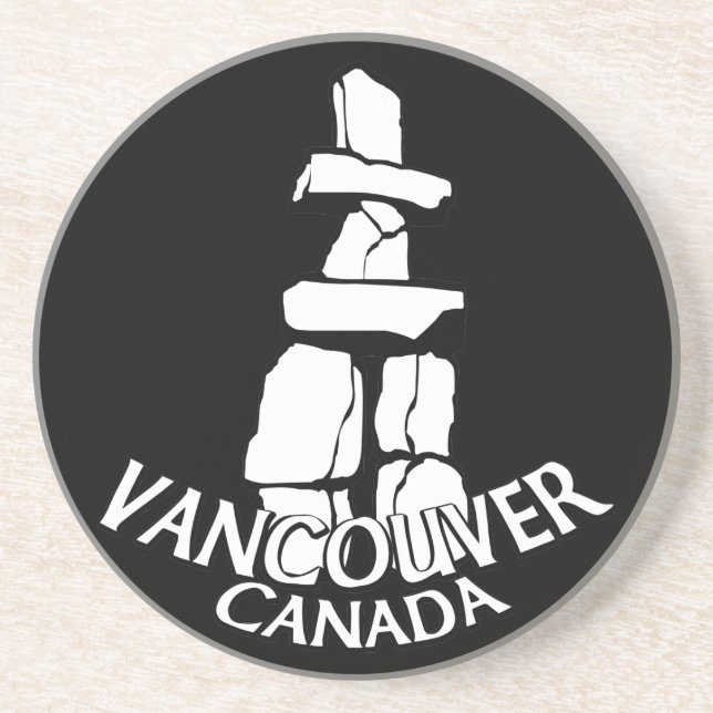 Porta-copos Vancouver Canada Souvenir Coaster Vancouver Gifts (Frente)