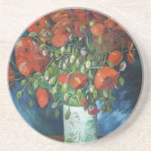 Porta-copos Vase com Papa Vermelho Vincent van Gogh