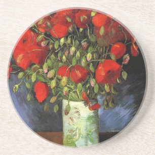Porta-copos Vase com papagaios vermelhos Vincent van Gogh