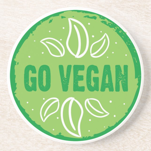 Porta-copos Vegan, vegan, veggie, vegetariano, (Frente)
