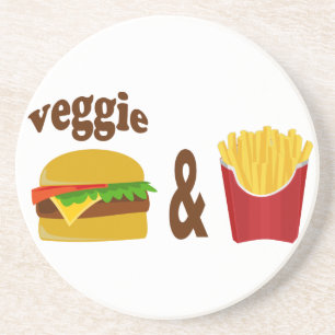 Porta-copos Veggie Burger e Fries