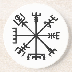 Porta-copos Vegvísir (Viking Compass)