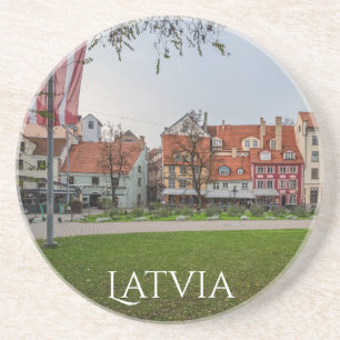 Porta-copos Velha cidade de Riga no outono