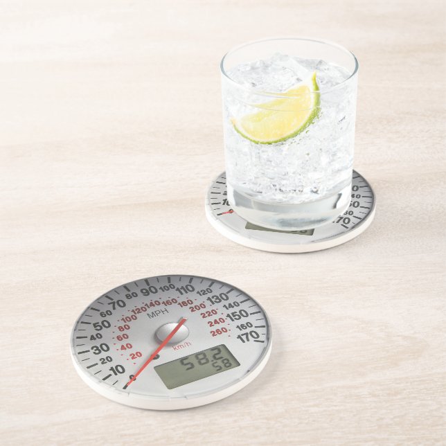 Porta-copos Velocímetro do carro moderno 170 MPH (Lateral)