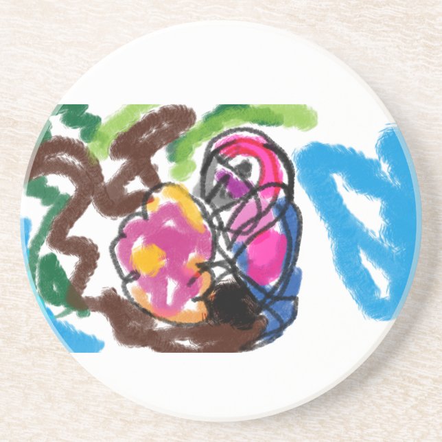 Porta-copos Verão de Papagaio (Frente)