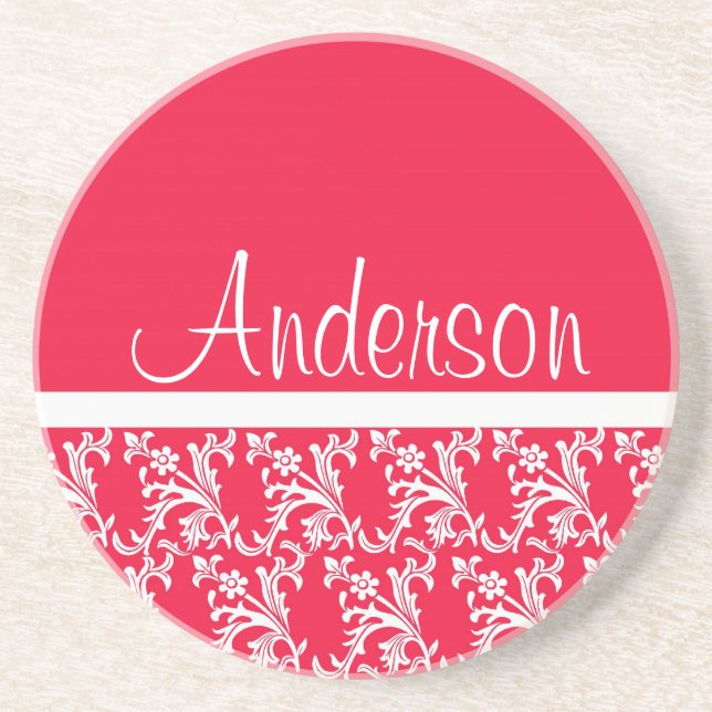 Porta copos Vermelha rico (Frente)