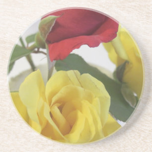 Porta-copos Vermelho Amd Rosas Amarelas