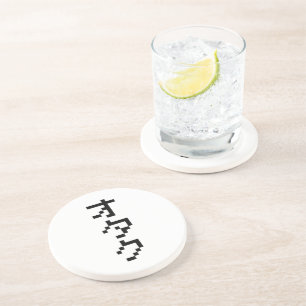 Porta-copos Vertical japonês dos Katakana do pixel do bocado