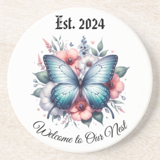 Porta-copos Vibrant Butterfly Floral Bouquet Art-96283