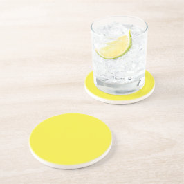 Porta-copos Vibrant Solid Yellow Background