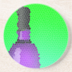 Porta-copos Vidro e garrafa: vidro colorido