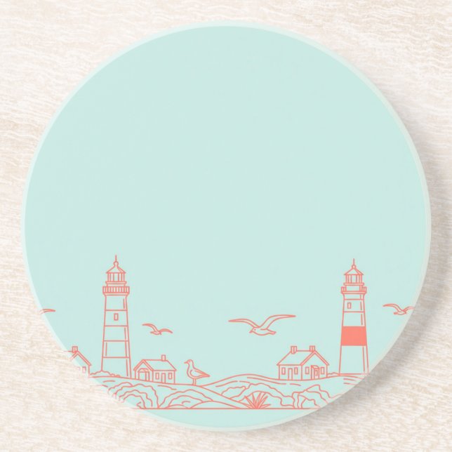 Porta-copos Vila de Pesca por Natasha Us (Frente)