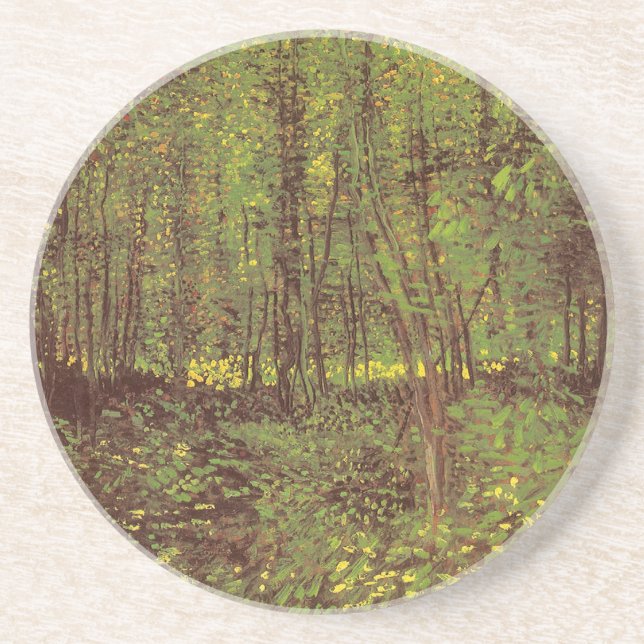 Porta-copos Vincent van Gogh - Árvores e Sub-bosque (Frente)