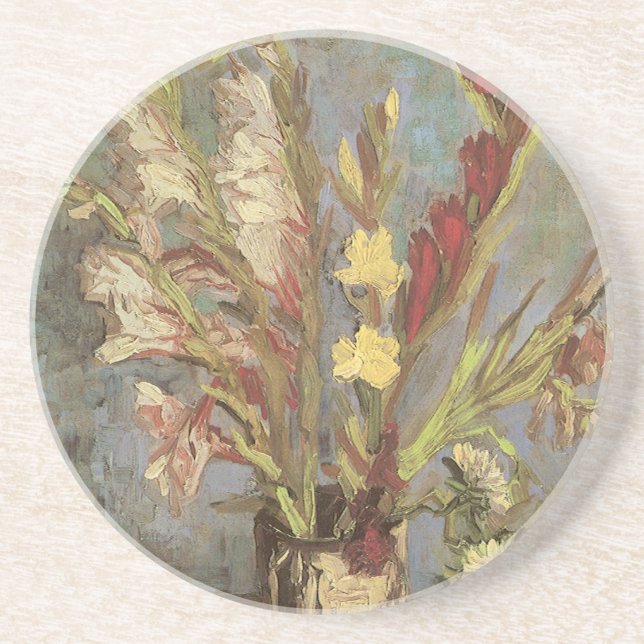 Porta-copos Vincent van Gogh - Nature Morta Vaso com Gladíolos (Frente)